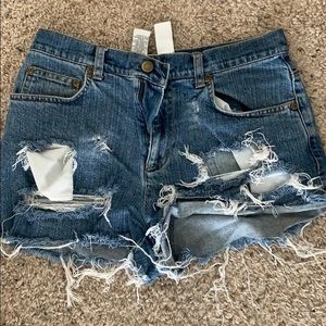 Denim shorts